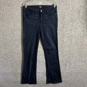 Paige Jeans Women's Size 30 Dark Wash High Rise Manhattan Bootcut Stretch Jeans